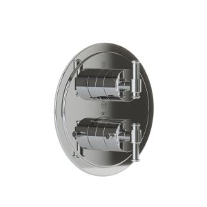 Exposed Part Kit of Thermostatic Shower Mixer with 3-way diverter-Chrome
