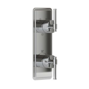 Exposed Part Kit of Thermostatic Shower Mixer with 4-way diverter-Chrome