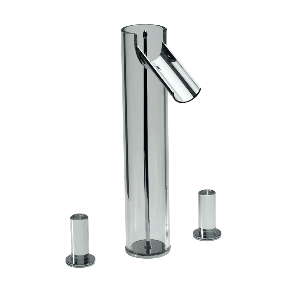 3-Hole High Neck Basin Mixer without Pop-up Waste