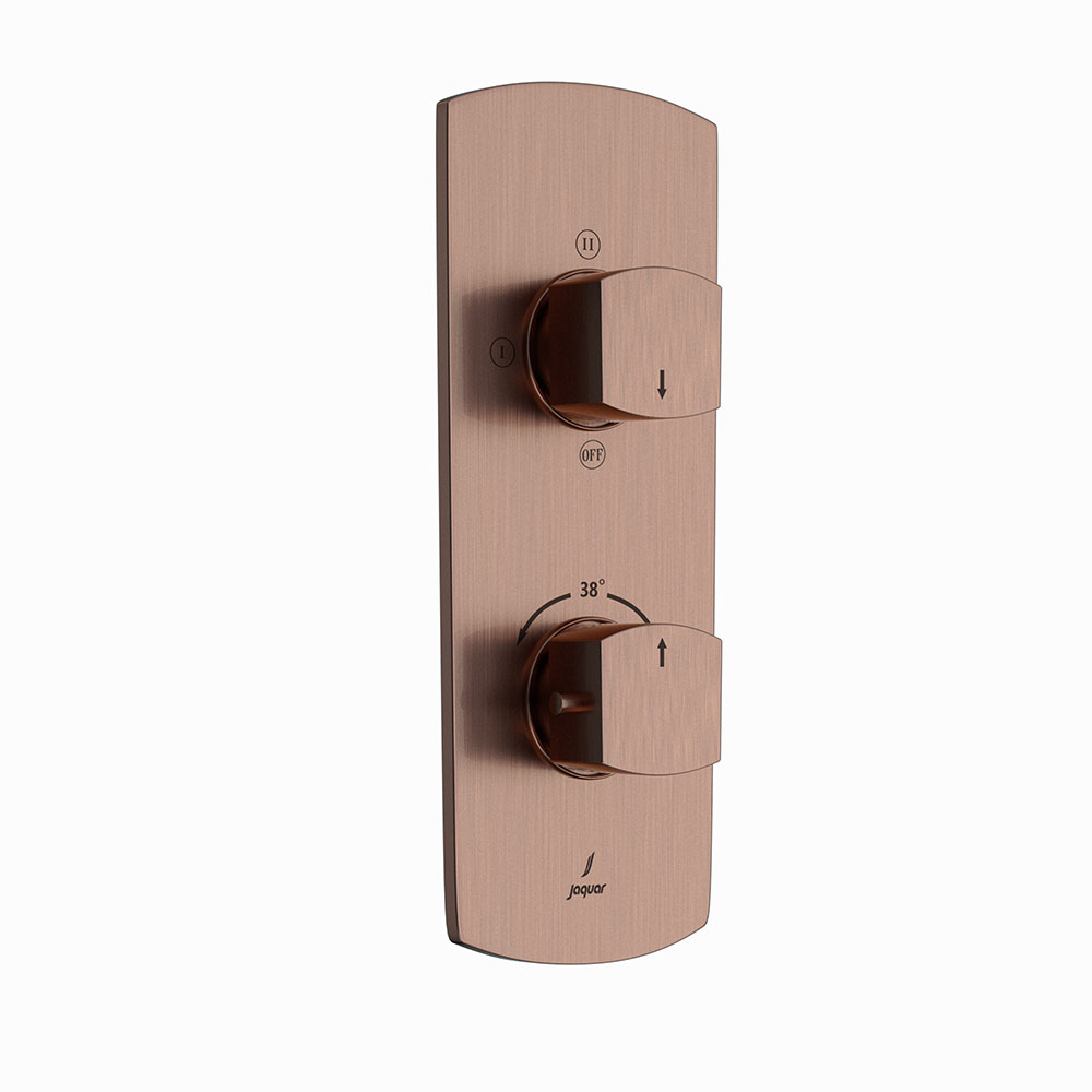 Aquamax 3 Outlet Thermostatic Shower Mixer complete set with in-wall part-Antique Copper