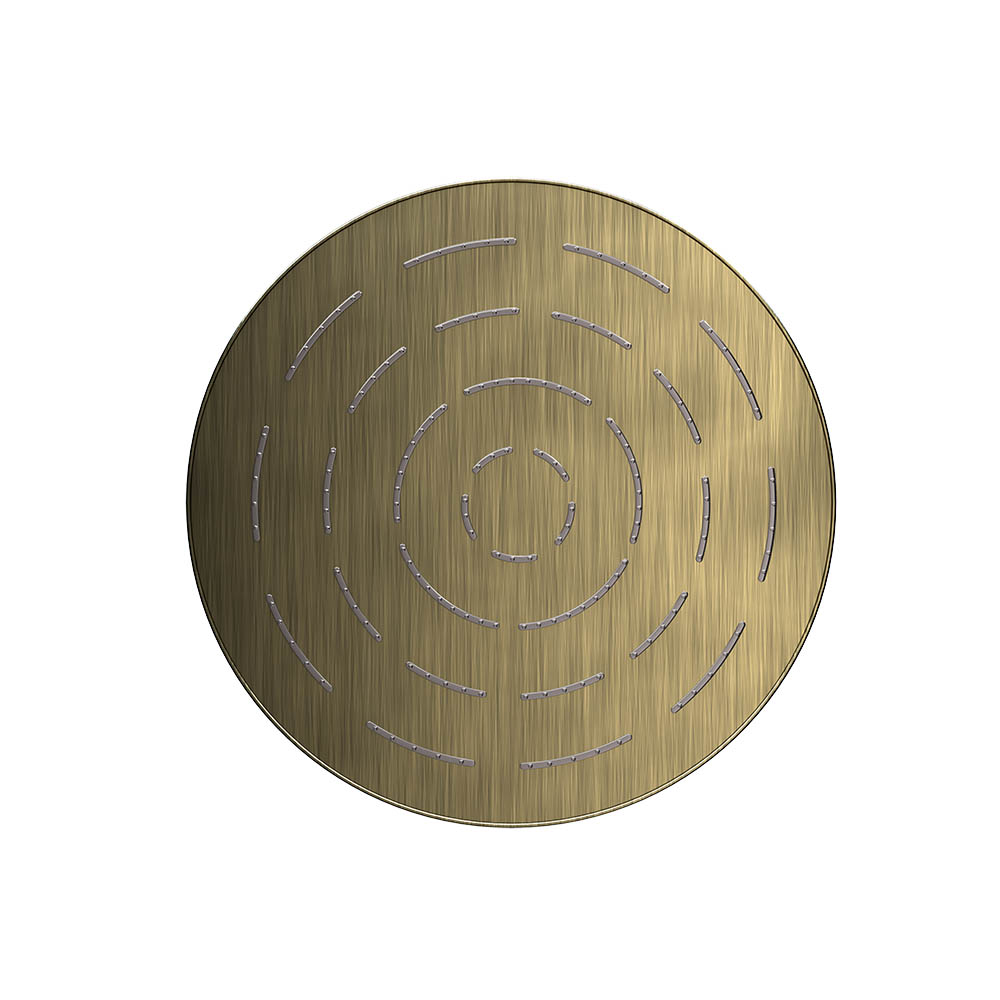 Maze Single Function 200mm Round Showerhead-Antique Bronze