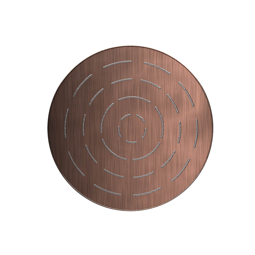 Maze Single Function 200mm Round Showerhead-Antique Copper