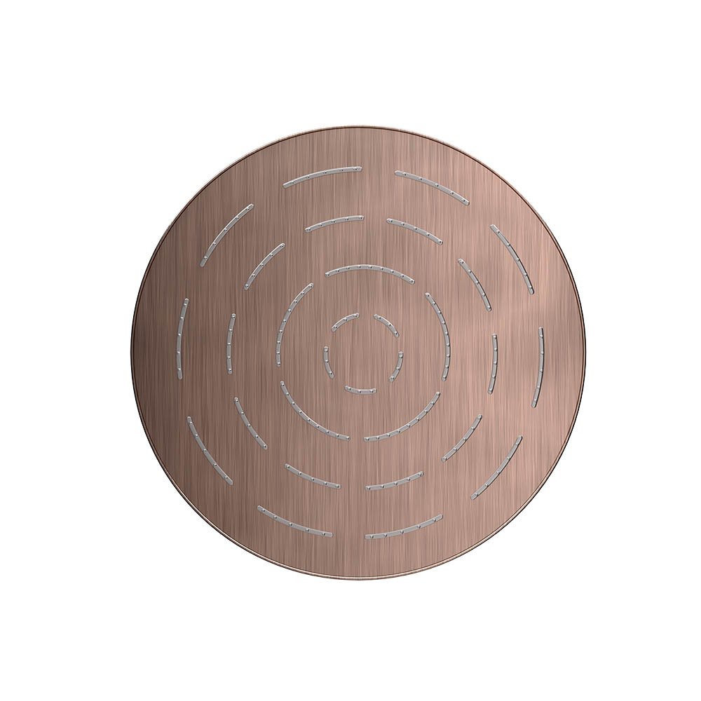 Maze Single Function 240mm Round Showerhead-Antique Copper