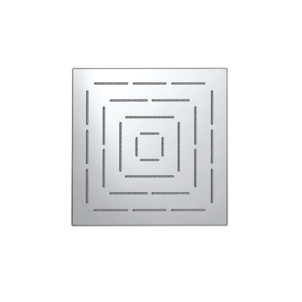 Maze Single Function 200X200mm Square Showerhead-Chrome