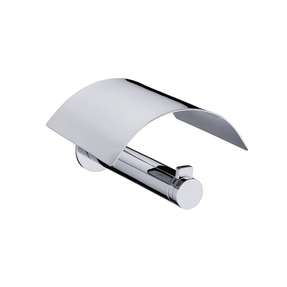 Toilet Paper Holder with Cover-Chrome