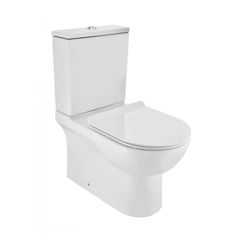 Rimless Bowl with Cistern for Coupled WC