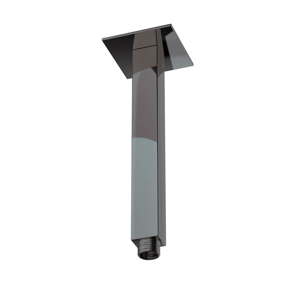Square Ceiling Shower Arm 200mm-Black Chrome