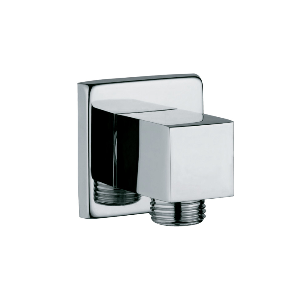 Square Wall Outlet-Chrome