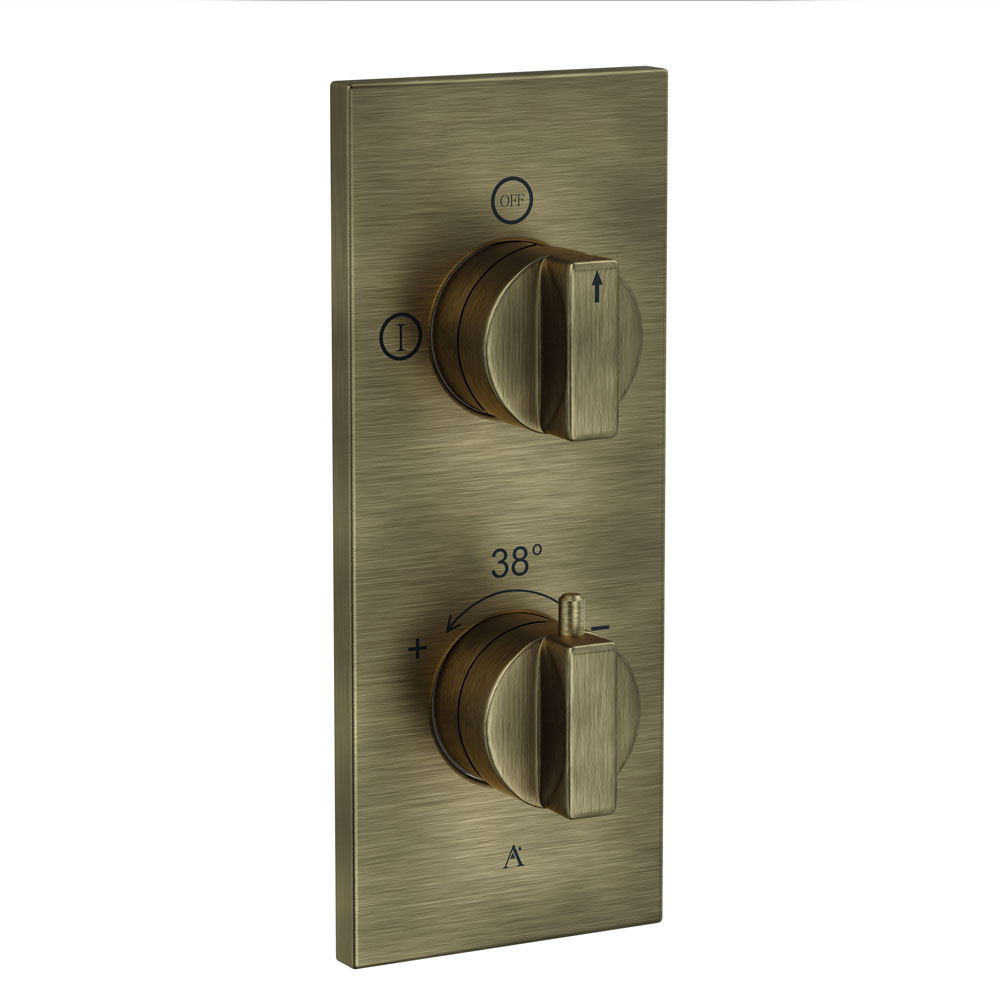 Thermatik-R In-wall Thermostatic Shower Valve with 2-Way Diverter - Antique Bronze