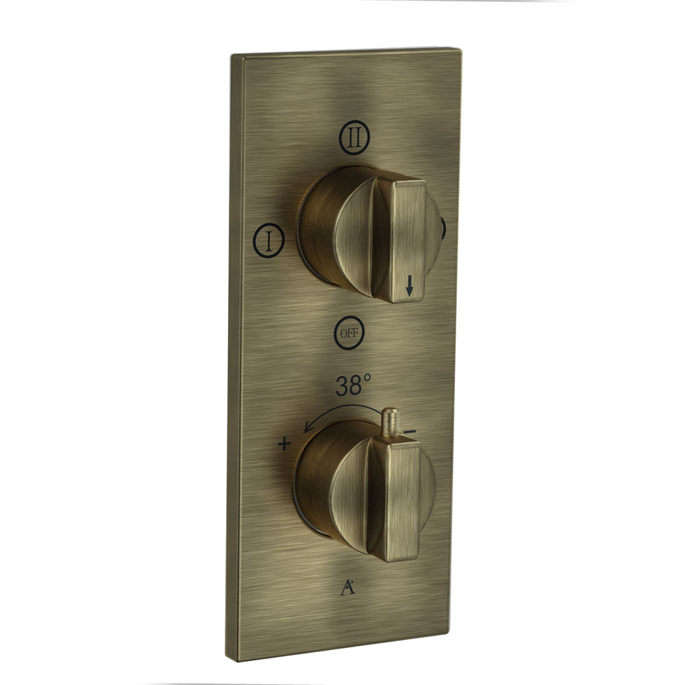 Thermatik-R In-wall Thermostatic Shower Valve with 3-Way Diverter - Antique Bronze