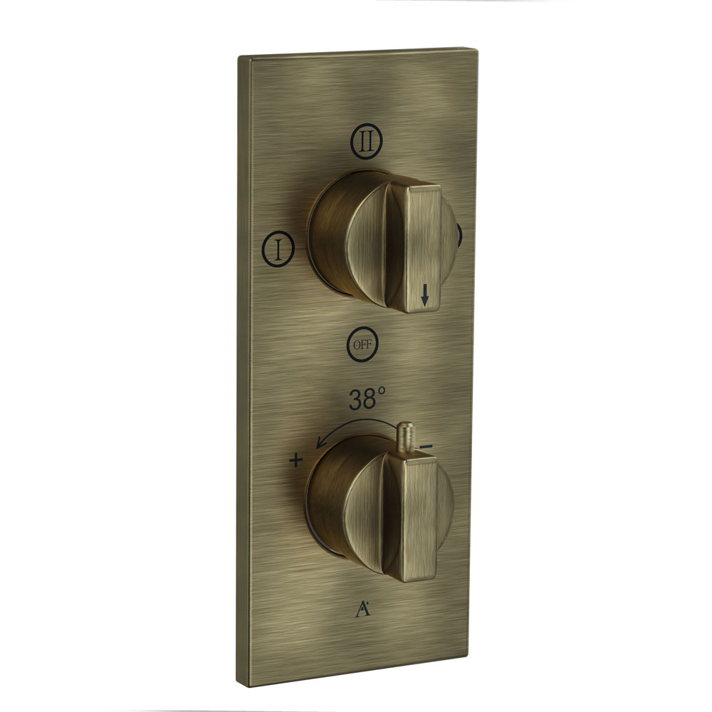 Thermatik-R In-wall Thermostatic Shower Valve with 4-Way Diverter-Antique Bronze