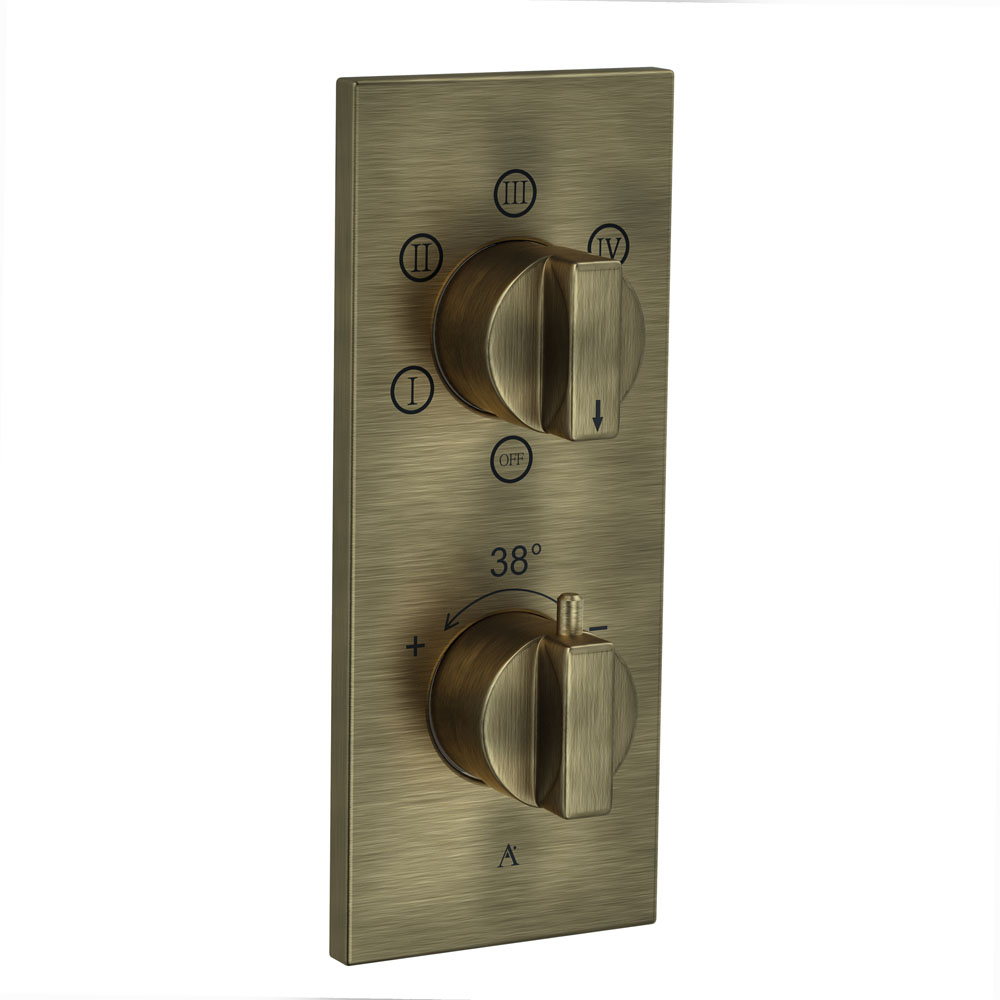 Thermatik-R In-wall Thermostatic Shower Valve with 5-Way Diverter-Antique Bronze