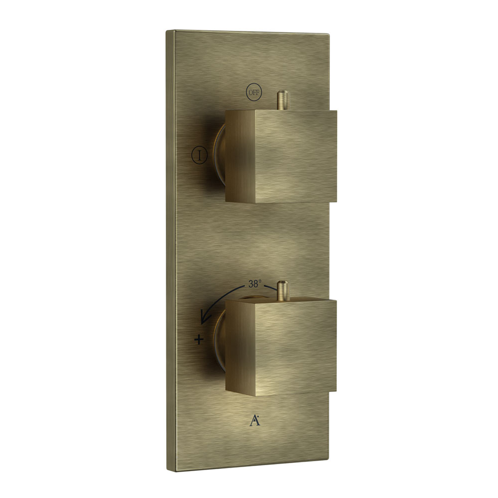 Thermatik-S In-wall Thermostatic Shower Valve with 2-Way Diverter - Antique Bronze