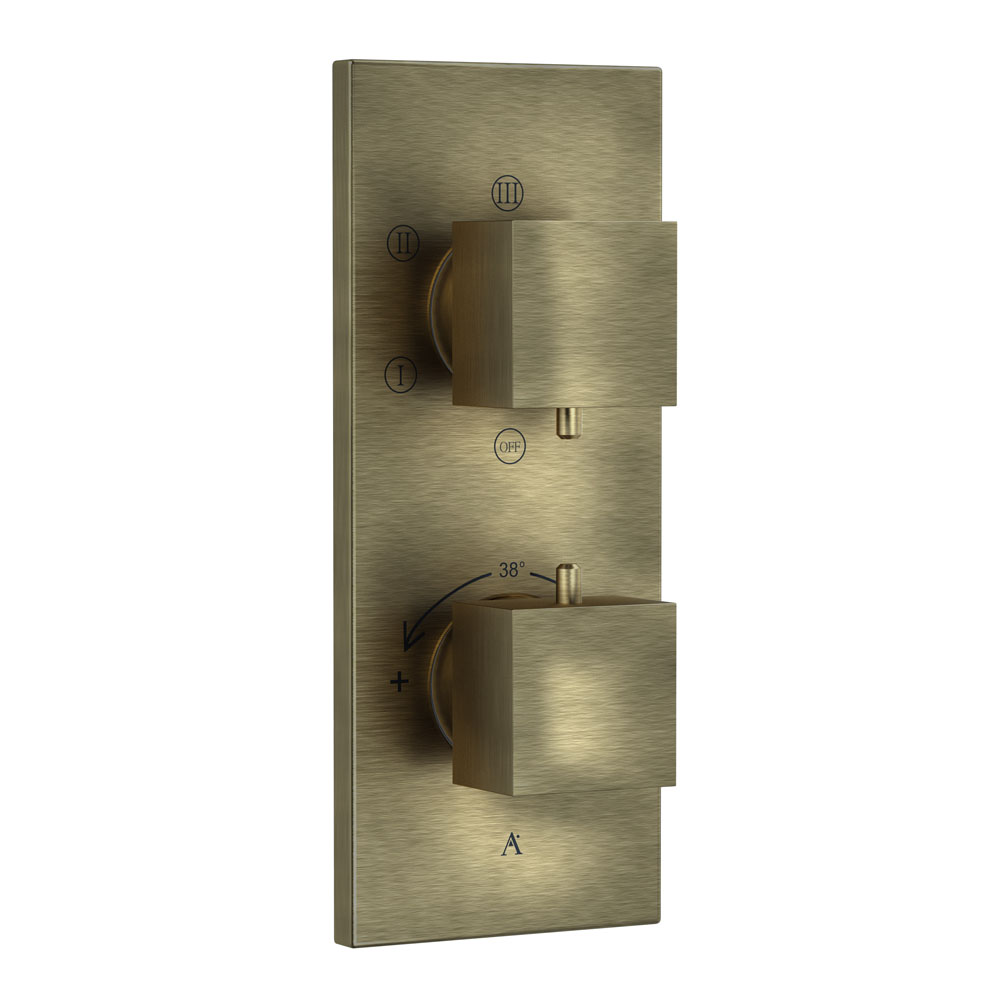 Thermatik-S In-wall Thermostatic Shower Valve with 5-Way Diverter-Antique Bronze