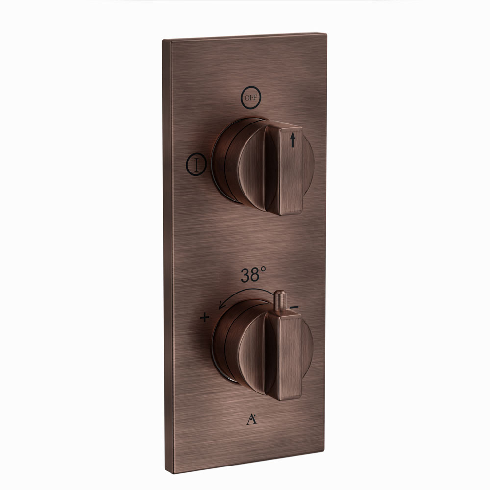Thermatik-R In-wall Thermostatic Shower Valve with 2-Way Diverter - Antique Copper