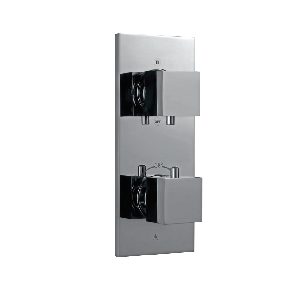 Thermatik-S In-wall Thermostatic Shower Valve with 3-Way Diverter - Chrome