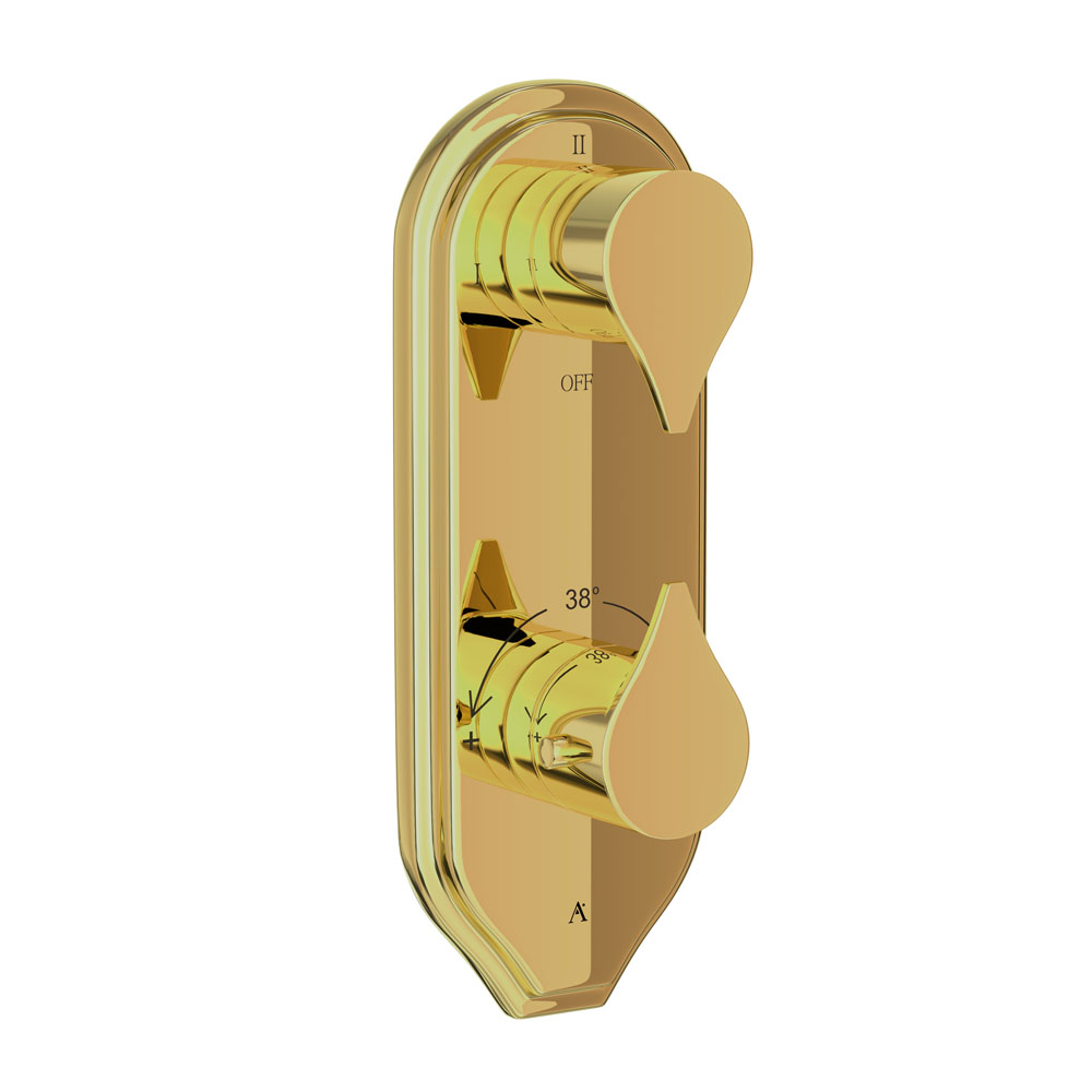 Thermostatic Shower Valve - Gold Bright PVD