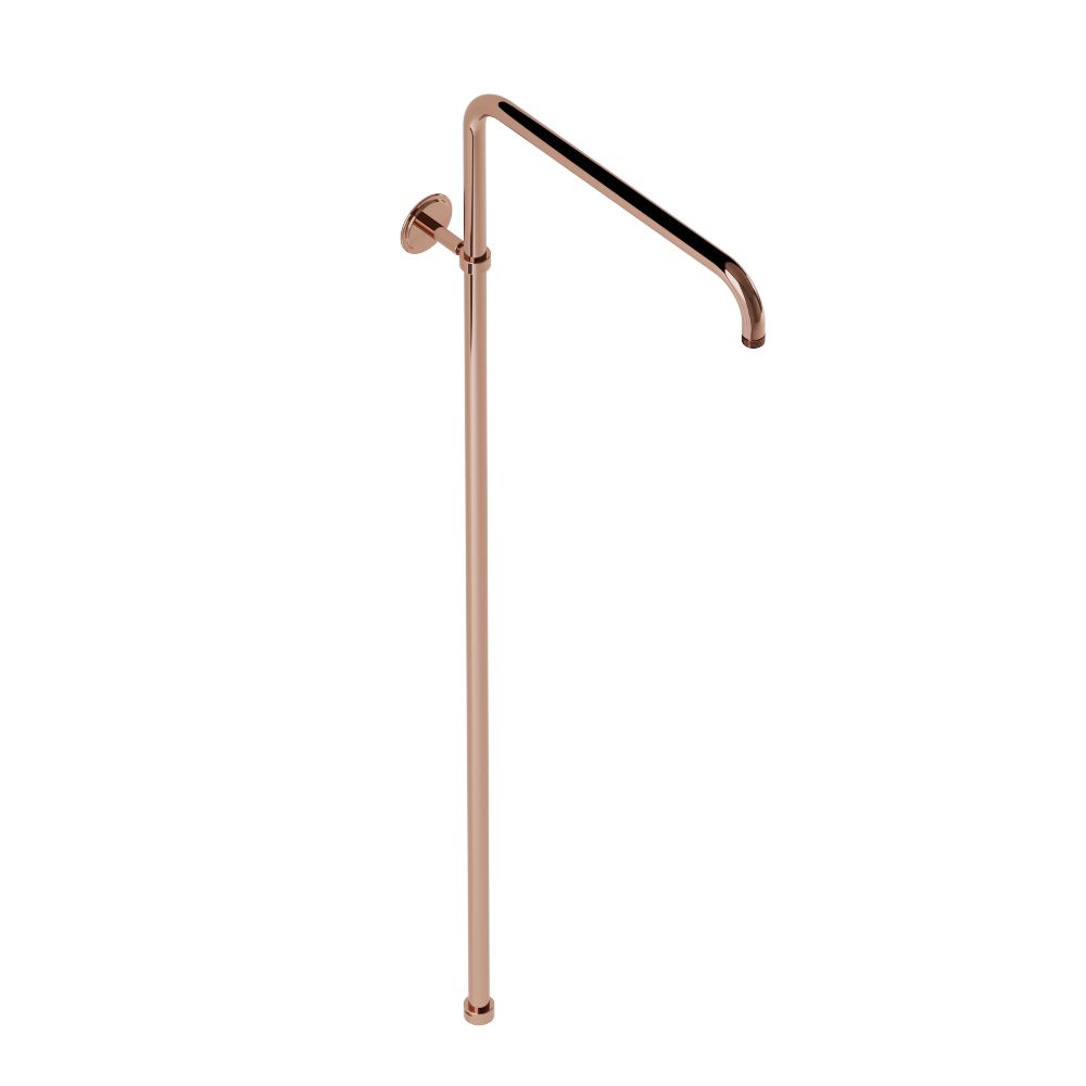 Exposed Shower Pipe L-Type-Blush Gold PVD