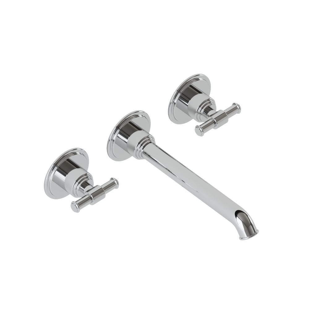 Exposed Part Kit of In-wall 3-Hole Basin Mixer-Chrome