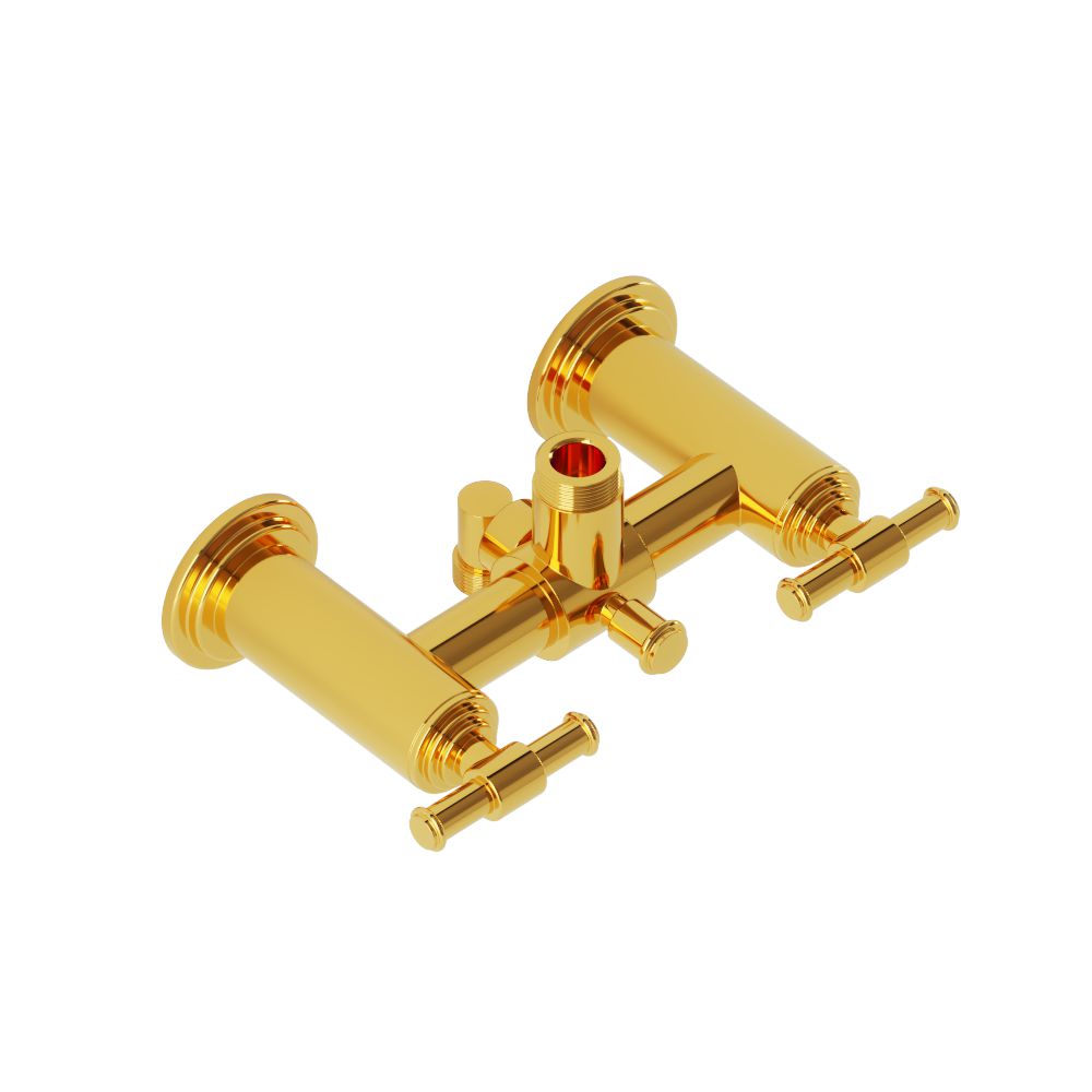 2 Hole Shower Mixer-Gold Bright PVD