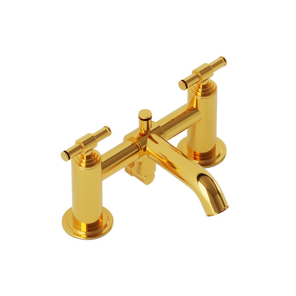 H Type Bath and Shower Mixer-Gold Bright PVD